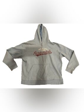 Vintage Aeropostale Hoodie Womens XL Spellout Division Champs 87-05 Pullover